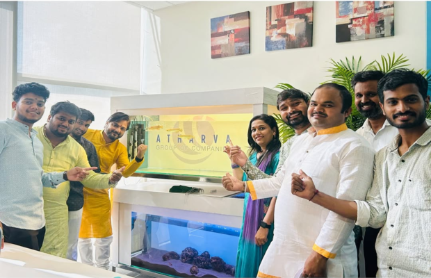 Fish Tank at a corporate building